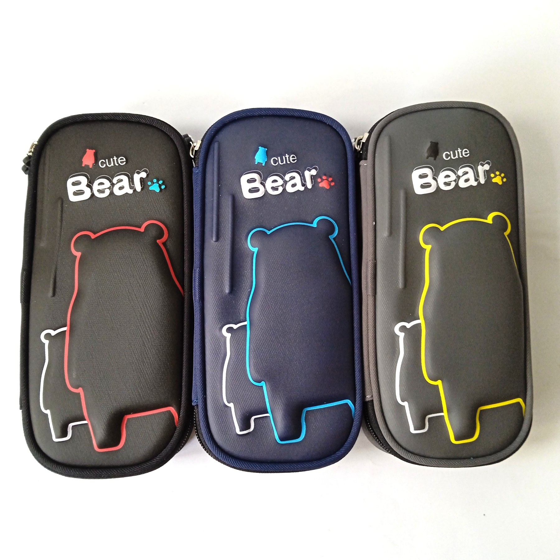 Дитячий пенал твердий Cute bear, жорсткий футляр для олівців і ручок, 22×10×5 см Yescholar