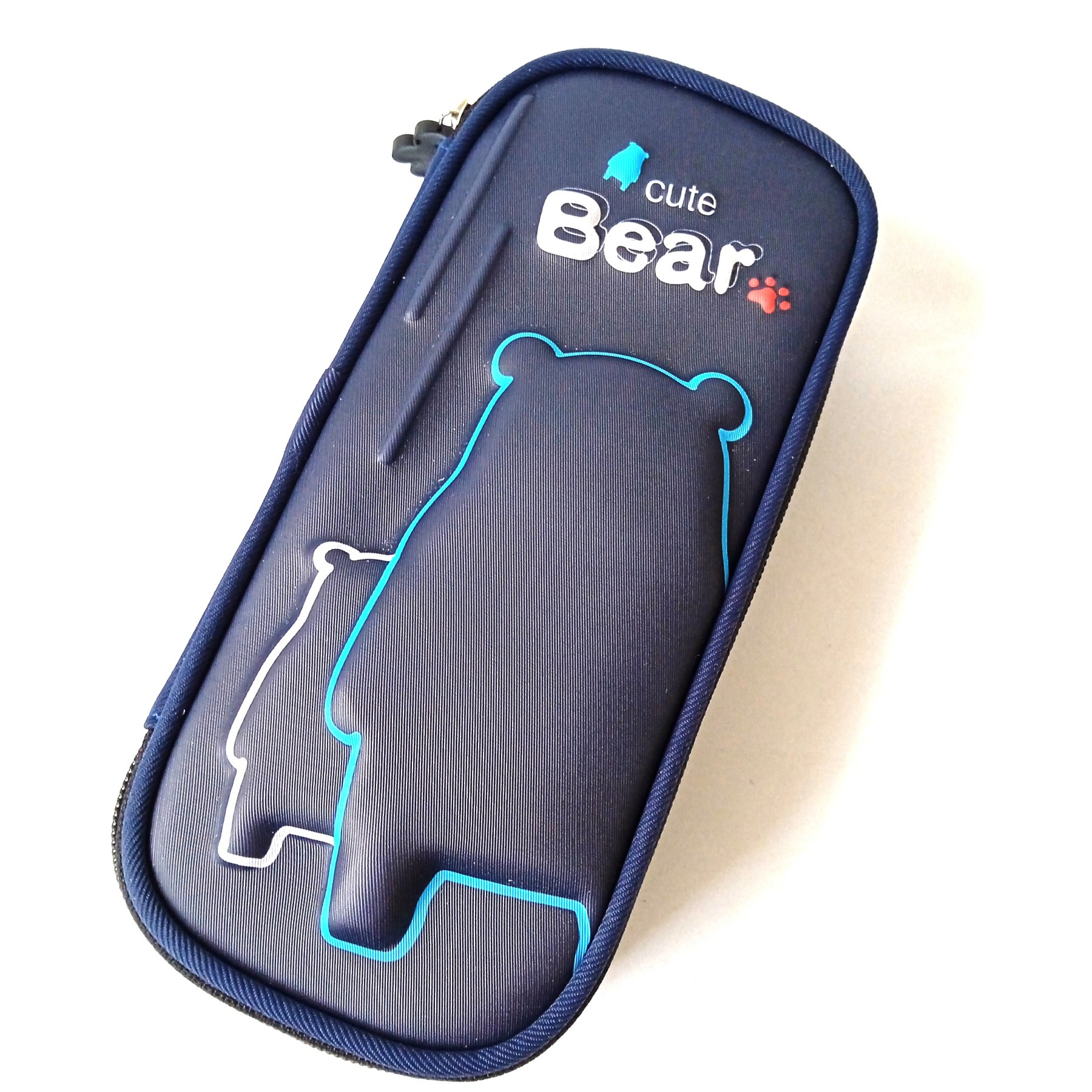 Дитячий пенал твердий Cute bear, жорсткий футляр для олівців і ручок, 22×10×5 см Yescholar
