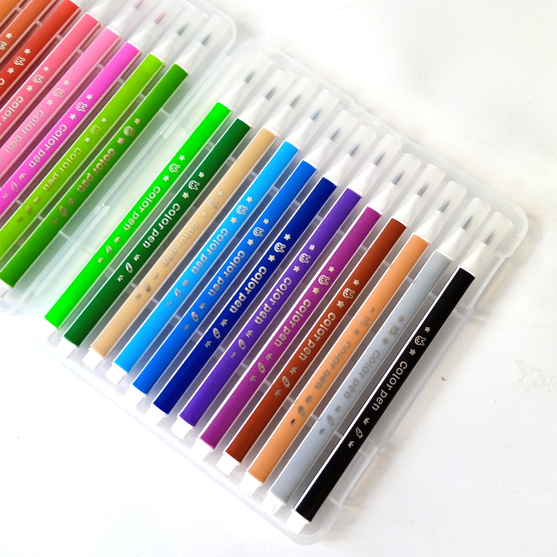 Набір яскравих фломастерів Brush Pen, 24 кольори, GB 21027