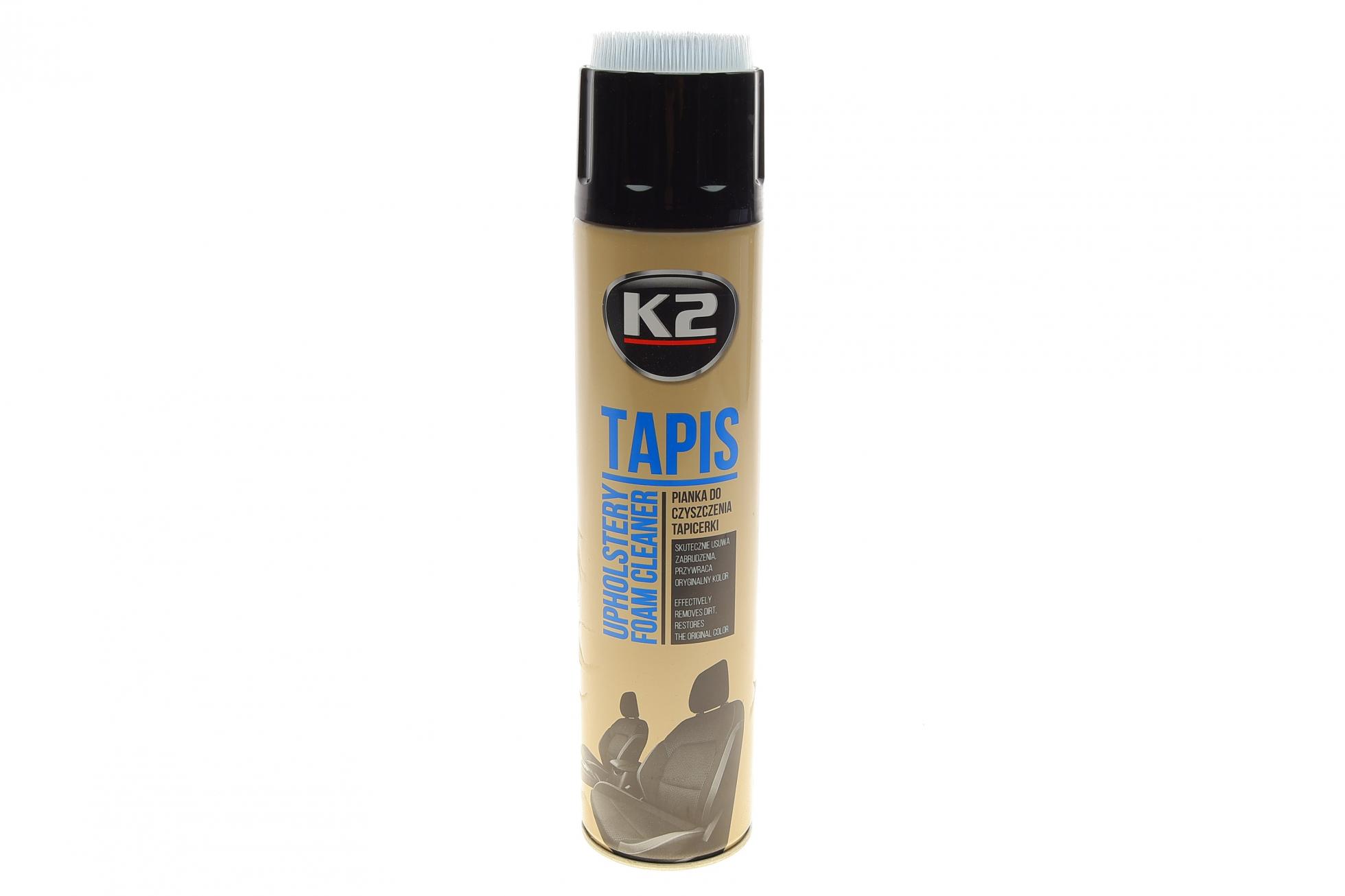K2 Засіб для очистки всіх видів тканин салона автомобіля Tapis 600ml +щітка  K206B