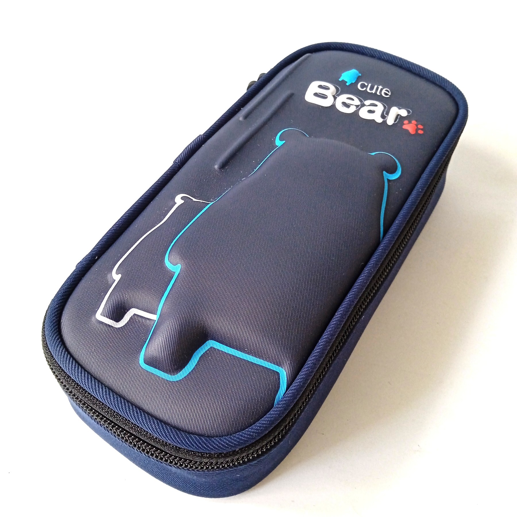 Дитячий пенал твердий Cute bear, жорсткий футляр для олівців і ручок, 22×10×5 см Yescholar